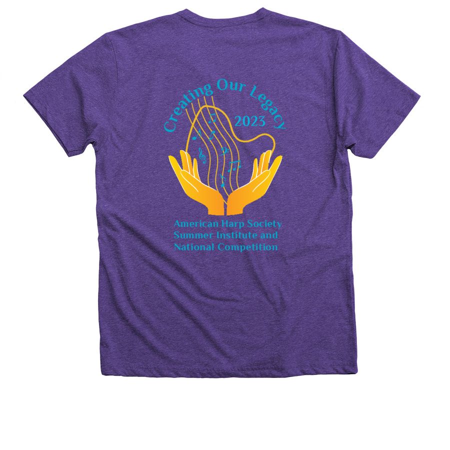 Purple v-neck t-shirt